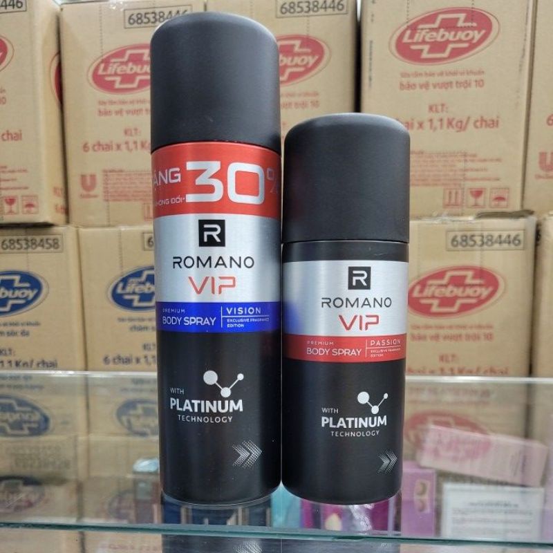 Xịt Khử Mùi Toàn Thân Cho Nam Romano VIP (150ml)