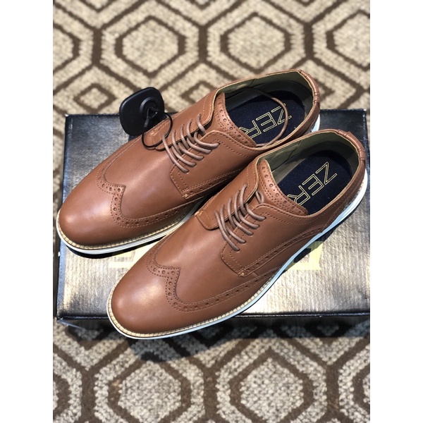 Giày tây da nam cao cấp, giày công sở nam Cole Haan chính hãng - Màu nâu, Size 40, 42