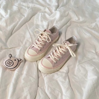 Giày Bata Màu Pastel phong cách 1970s Ulzzang