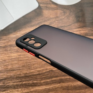 Ốp lưng cứng nhám mờ viền silicon bảo vệ camera cho Samsung Galaxy M52