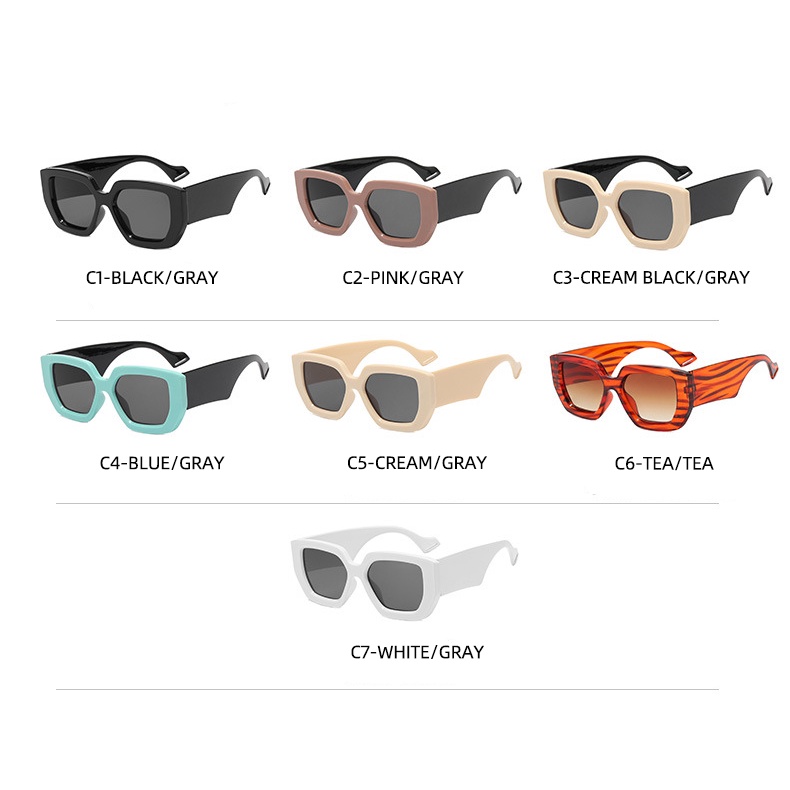 Kính Mát Đa Giác Phong Cách Âu Mỹ Thời Trang 2022