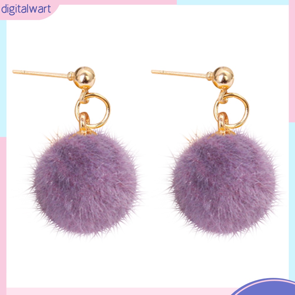 Đôi bông tai họa tiết bông tròn nhỏ xinh xắn cho nữ