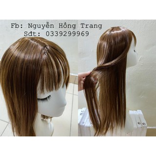 [003] Tóc Giả Thẳng Dài Màu Vàng Đồng