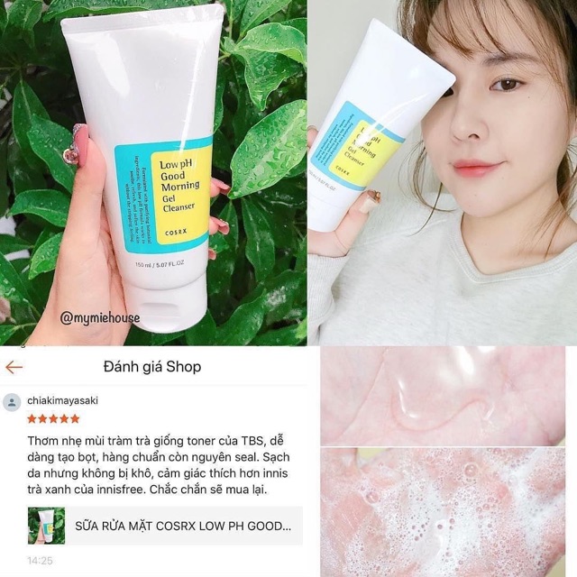 Sữa rửa mặt Cosrx Low pH Good Morning Gel Cleanser