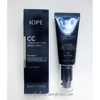 Kem nền iope cc complete care cream spf35 pa++