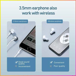 Bộ Bluetooth Receiver Baseus BA02 Wireless Adapter (Audio Bluetooth V5.0 Receiver to Jack 3.5mm, for Earphone / Speaker)