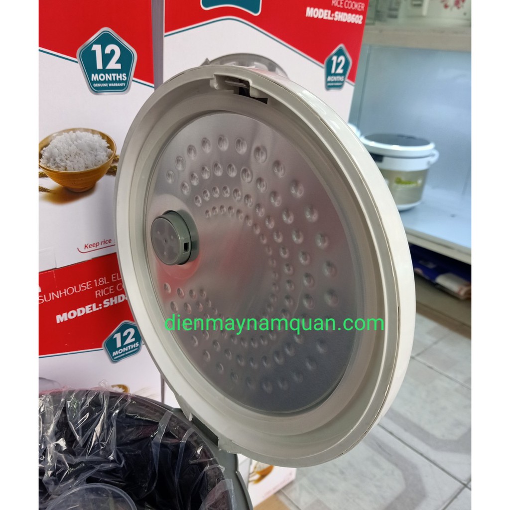 NỒI CƠM ĐIỆN 1.8L SUNHOUSE SHD8602 (CHÍNH HÃNG) | BigBuy360 - bigbuy360.vn