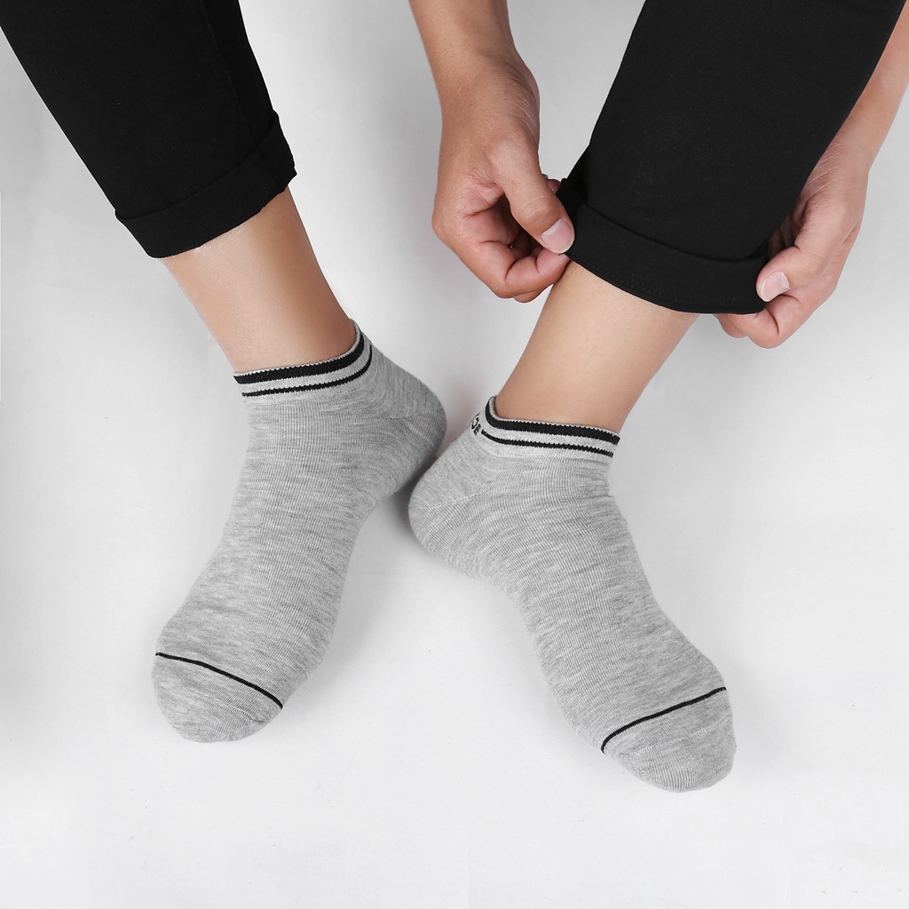 Tất vớ trơn nam nữ cổ ngắn Pnice cotton premium mềm mại, thoáng mát, kháng khuẩn, thấm hút mồ hôi chân