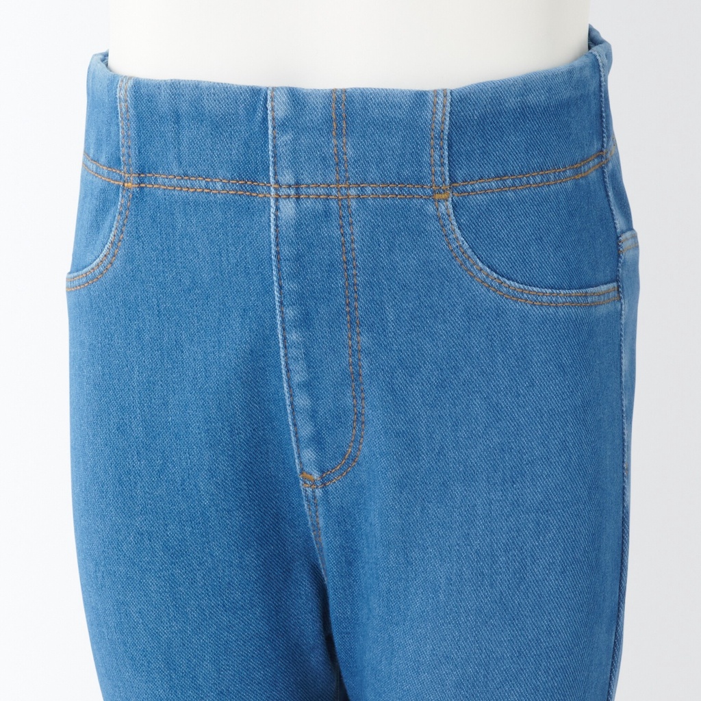MUJI QUẦN LEGGING DENIM KIỂU CẮT GẤU DỄ HOẠT ĐỘNG - EM BÉ
