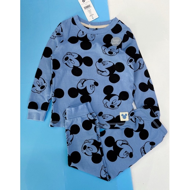 (ẢNH THẬT)Bộ cotton Mickey mouse cho bé hàng xuất UK Thu đông 2022