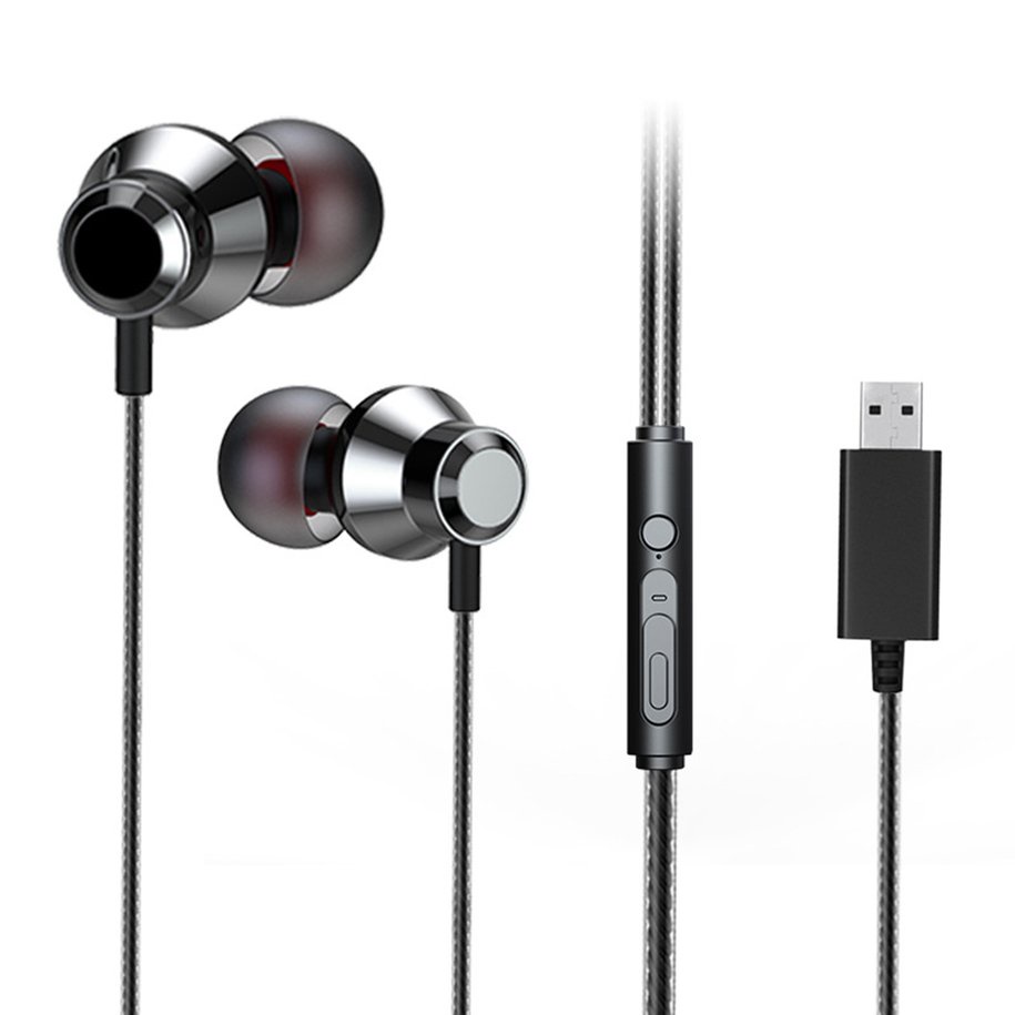 Tai Nghe USB Chống Ồn Kèm Mic Điều Khiển Cho Laptop/PC