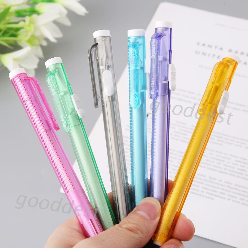 Dụng cụ tẩy thiết kế hình dạng bút kiểu nhấn đáng yêu sáng tạo tiện lợi