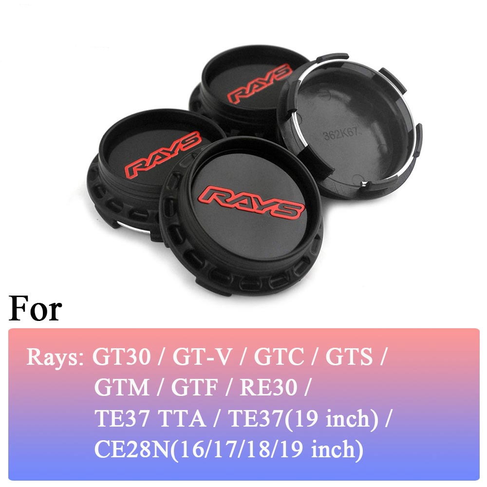 4 Nắp Chụp Mâm Bánh Xe Hơi 67mm 62mm Cho Volk Racing Ốp