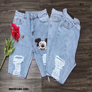 Quần jean ngố Mickey NGOD120-100 (33-35)
