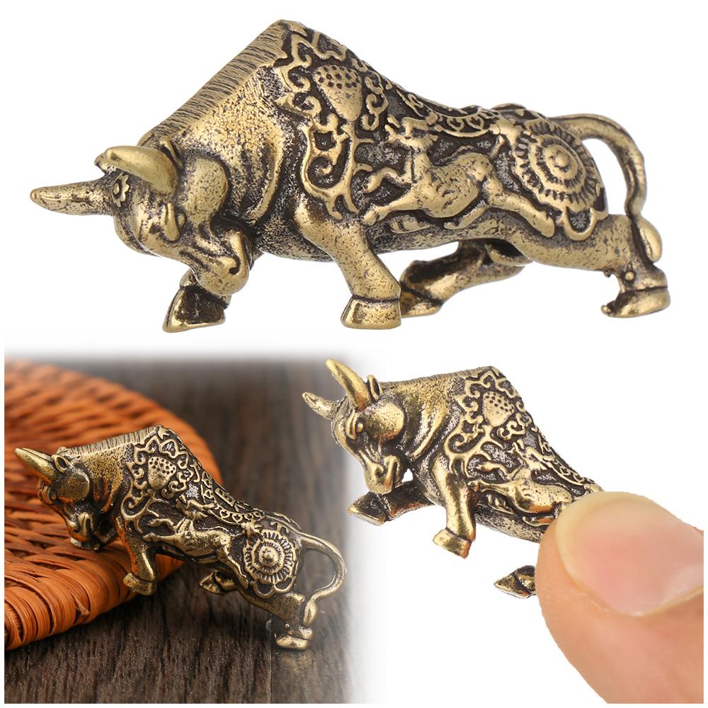 CONOPERY Tượng Bò Mini Bằng Đồng Thau Dùng Trang Trí Nhà