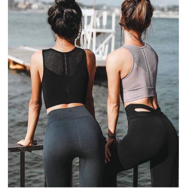Áo Tập Gym Yoga Body Lưới Lưng Hàng Siêu Cấp