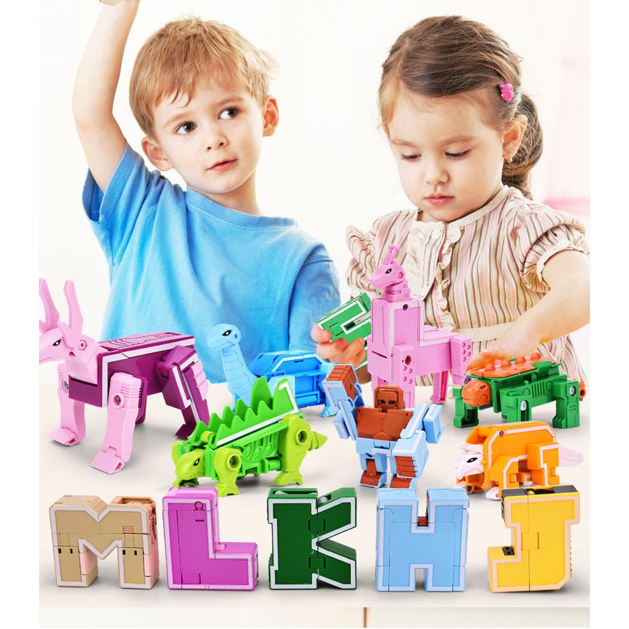 Đồ chơi trẻ em bộ chữ cái biến hình Bao gồm 26 chữ bằng nhựa ABS