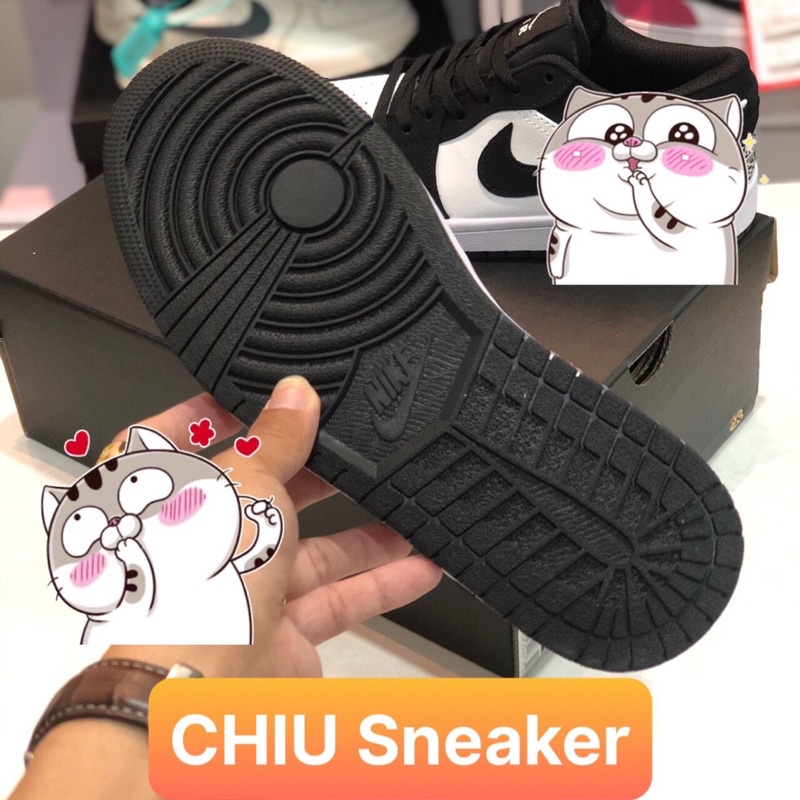 [ CHIU Sneaker ] Giày Sneaker jd1 low panda black white phiên bản cao cấp giày thể thao Jordan panda đen trắng