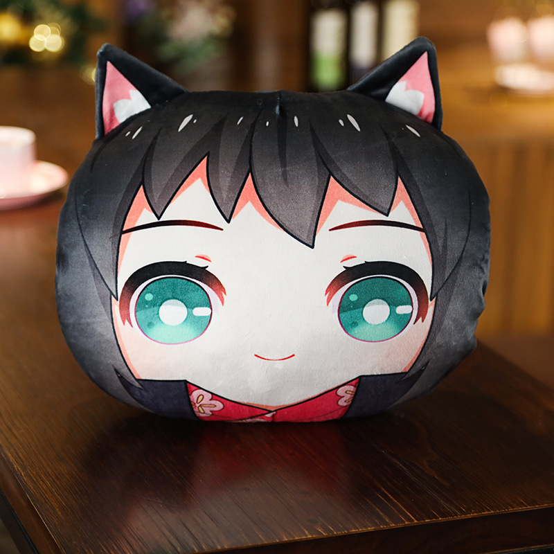 Gối in hình Anime Kimetsu no Yaiba nezuko tanjirou Kanroji Mitsuri Agatsuma Zenitsu Kochou Tomioko cỡ 25x25cm 35x30cm