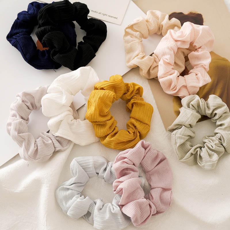 Sale 70% Dây cột tóc co dãn màu trơn thời trang,  Giá gốc 20,000 đ - 84B82