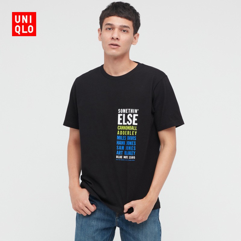 Áo thun Uniqlo (UT) BLUE NOTE RECORDS tay ngắn in họa tiết 438063