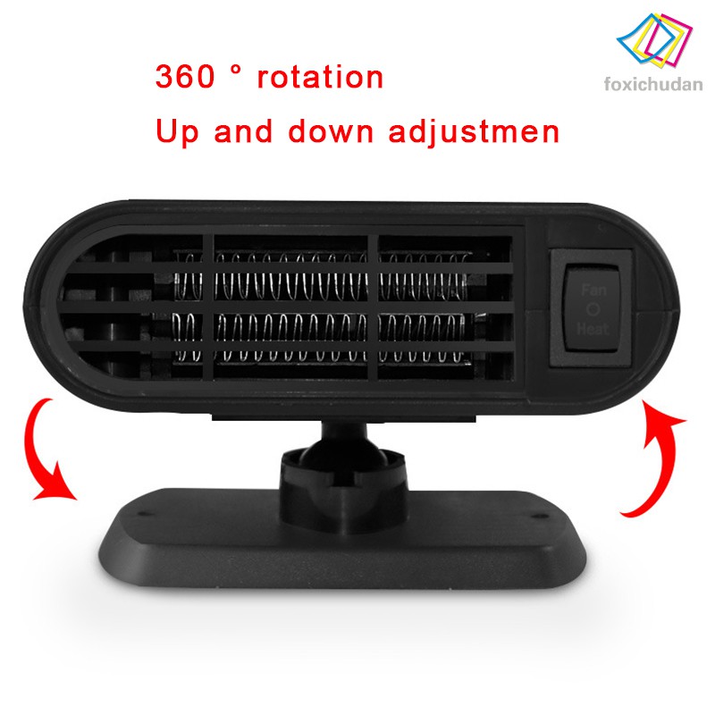 [FCD] Car Heater Defroster 12V/24V 150W Car Defogging Snow Heater Upright Windscreen Demister with Air Purification