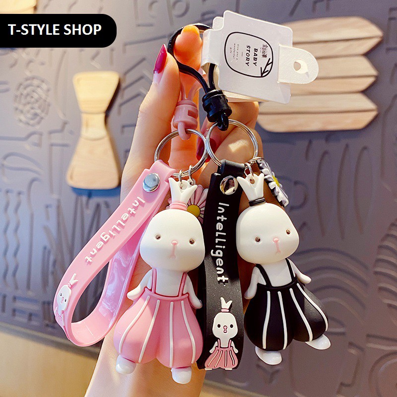 Móc khóa Thỏ quần ống loe CHỈ CÓ TẠI T-STYLE SHOP