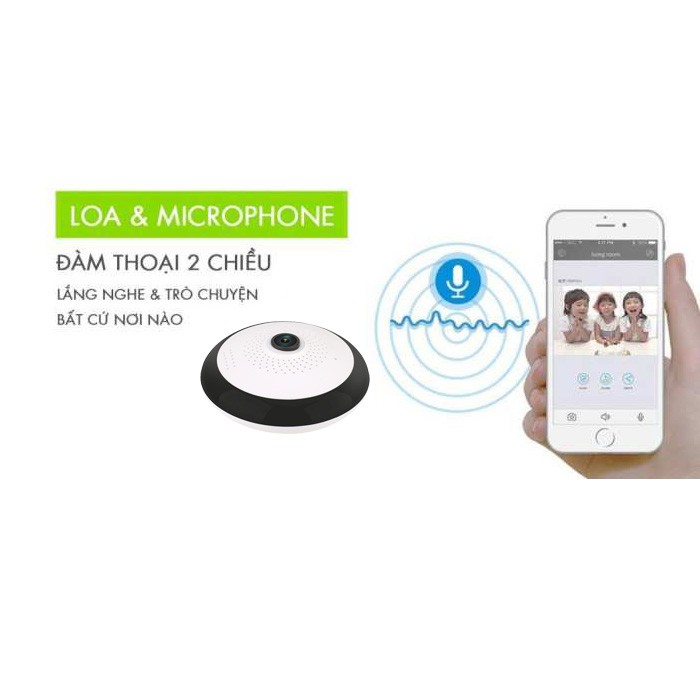 Camera quan sát toàn cảnh 360 độ Panorama NetCAM VH03 1080P