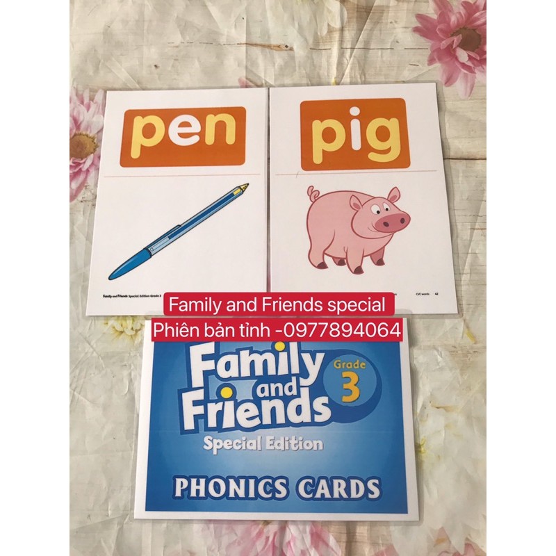 Thẻ Flashcards  phonics level 3- Family and Friends Special phiên bản tỉnh