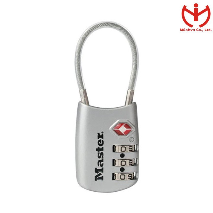 [Q5.HCM] Ổ khóa số Master Lock 4688 EURD có chức năng TSA dùng khóa vali hành lý - MSOFT