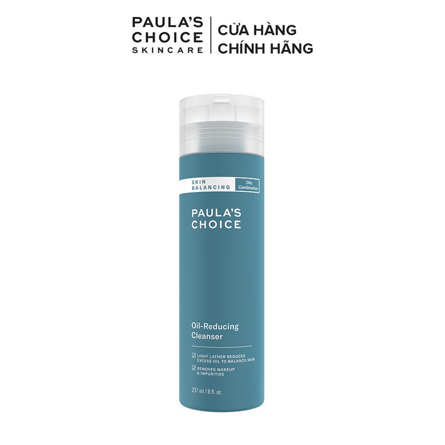 Sữa rửa mặt cân bằng độ ẩm và kiềm dầu Paula’s Choice Skin Balancing Oil Reducing Cleanser 237ml 1150