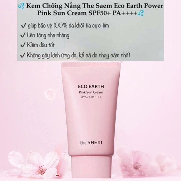 Kem Chống Nắng The Saem Eco Earth Power 50G