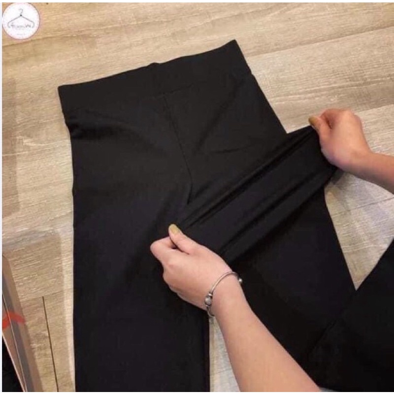 quần leeging dài nâng mông cạp cao siêu hot co dãn 4 chiều freesize <55kg | BigBuy360 - bigbuy360.vn