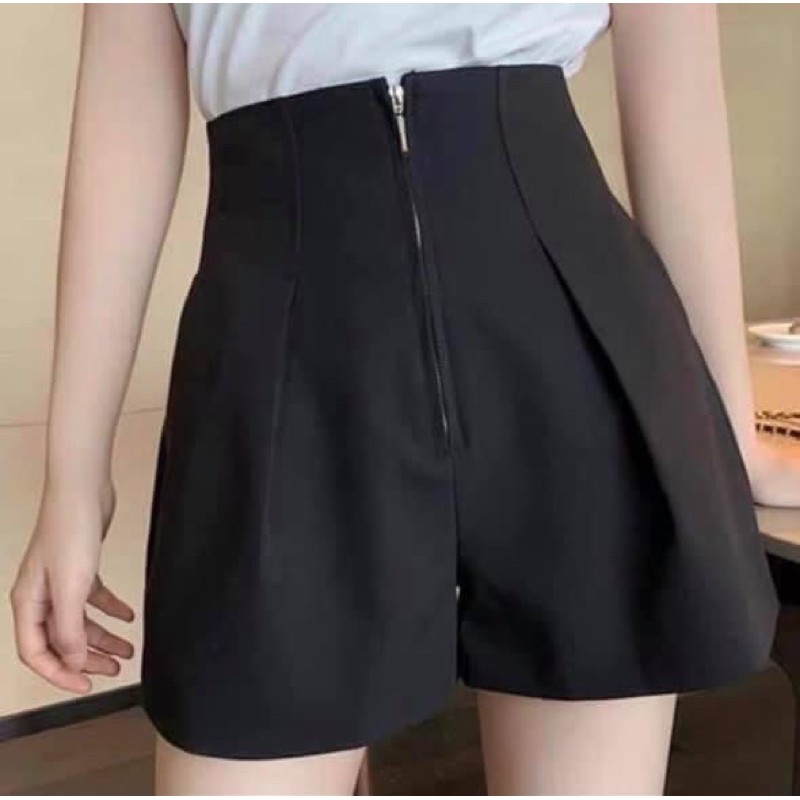 Quần Short Kéo Khoá Cạp Cao, Tongkhochitue | BigBuy360 - bigbuy360.vn