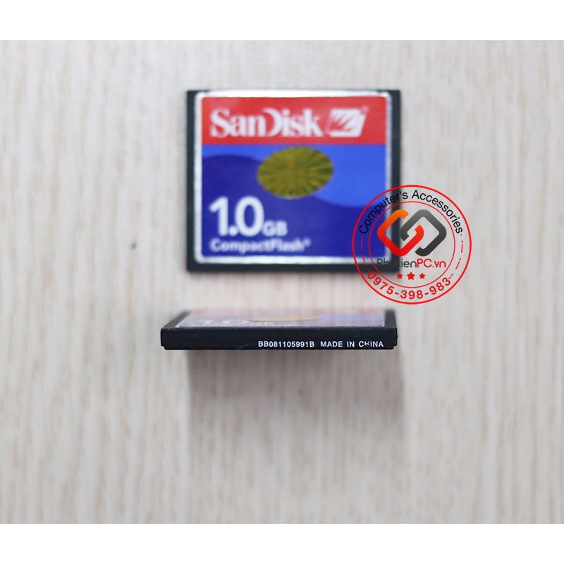 Thẻ nhớ CF Card 1GB hãng SANDISK cho máy CNC công nghiệp