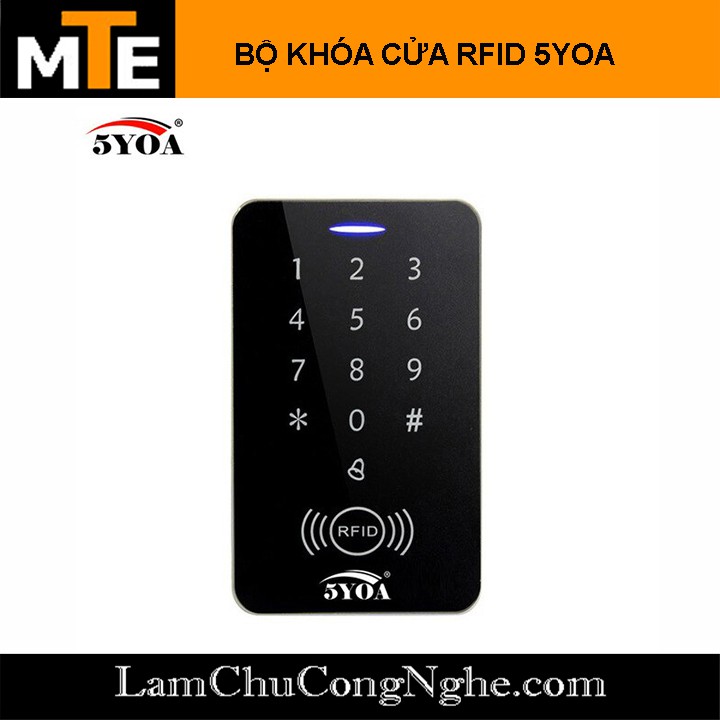 Bộ điều khiển khóa cửa RFID 125KHZ 5YOA tặng kèm 2 thẻ