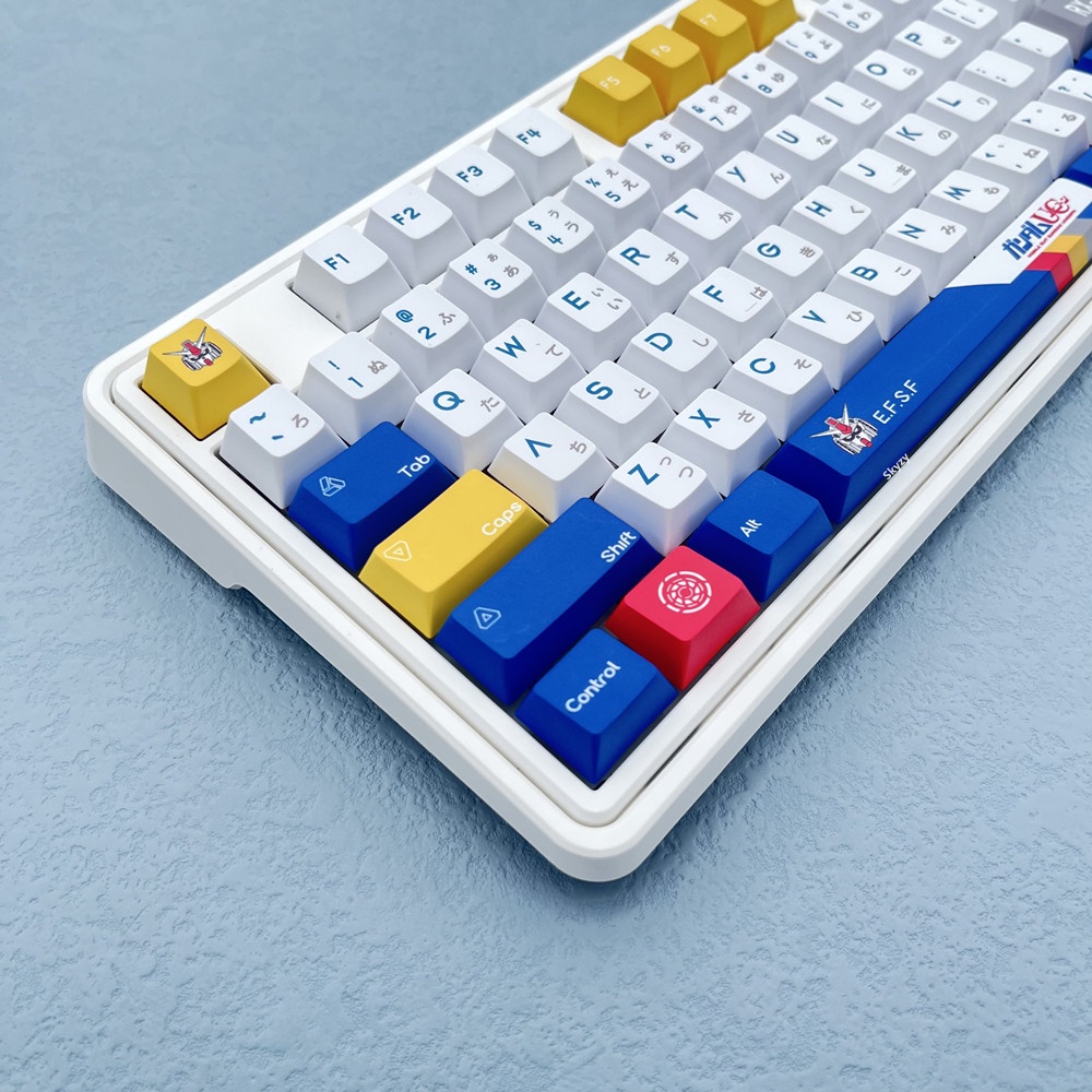 133 Phím GUNDAM Keycap Cherry Profile Anime PBT DYE-SUB Bàn phím cơ học Keycaps