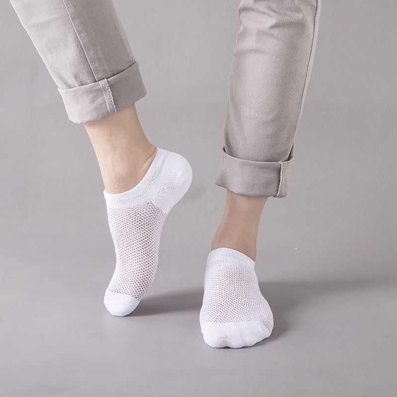 Tất Nam Cổ Ngắn 100% Cotton Có Lưới Thở - Subo Shop