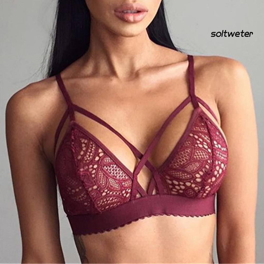 Áo Lót Ren Đan Dây Quyến Rũ Cho Nữ