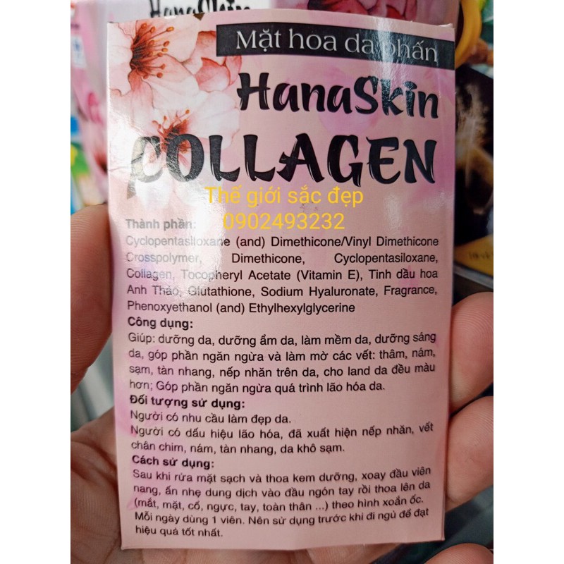 Viên bôi dưỡng da Hana Skin Collagen.