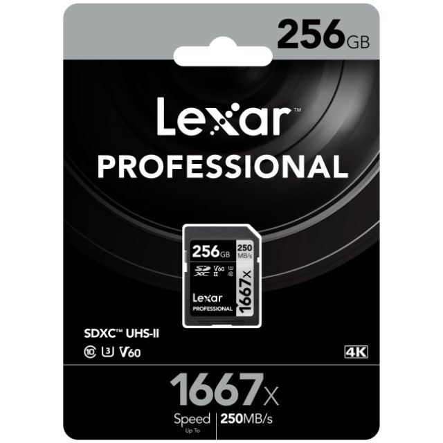 Thẻ nhớ Lexar 256G - 250Mb/s