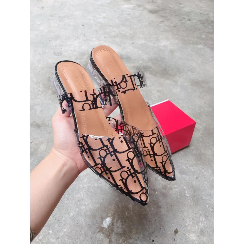 FREESHIP_ GIÀY SỤC QUAI TRONG HỌA TIẾT CHỮ DR CỰC XINH (M6182) KHO GIAY PHƯƠNG LINH | BigBuy360 - bigbuy360.vn