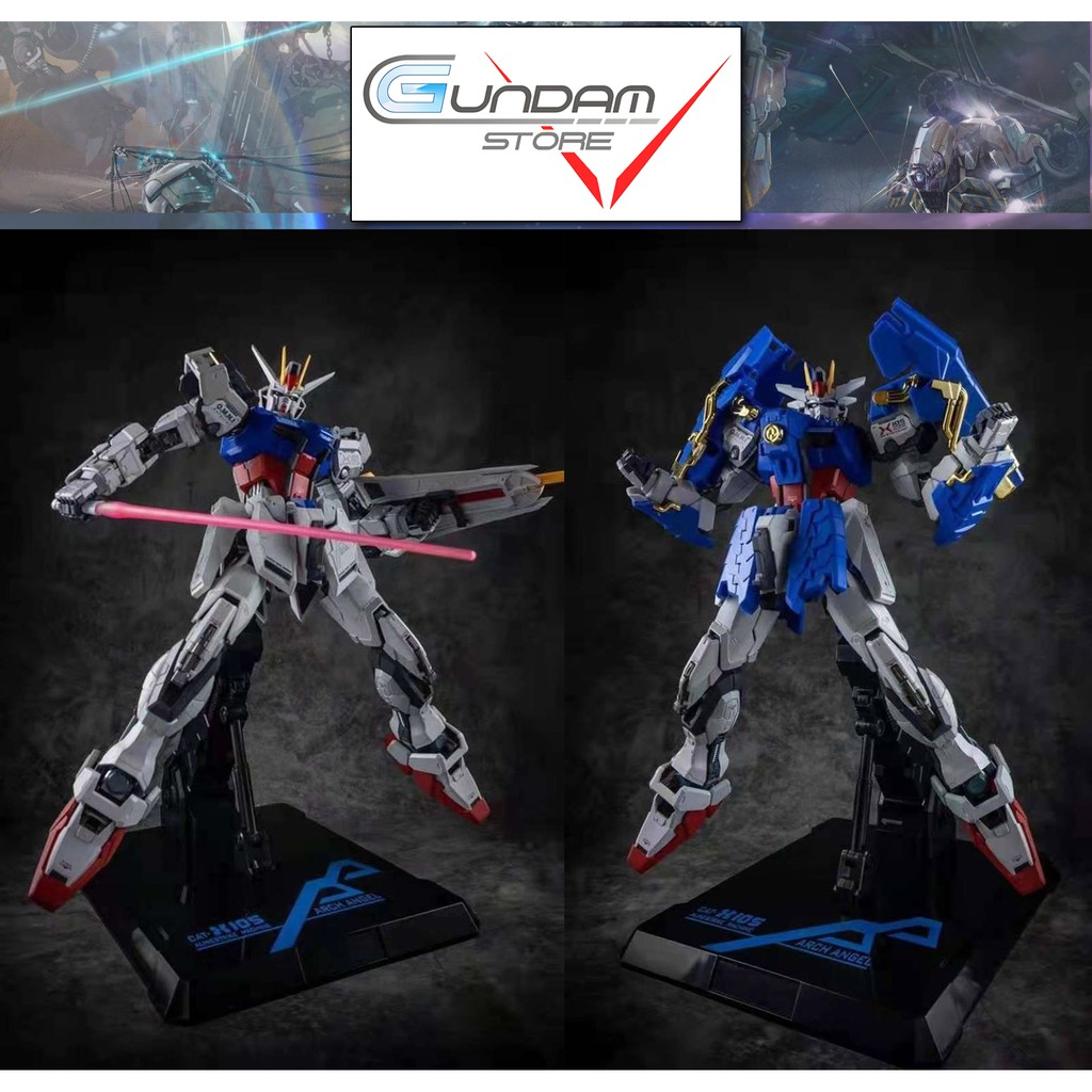 Mô hình MB 1/72 Aile Strike Gundam Musha Armor MS2.0 Metal Build LED Die-Cast Action Figure Khung Xương Kim Loại