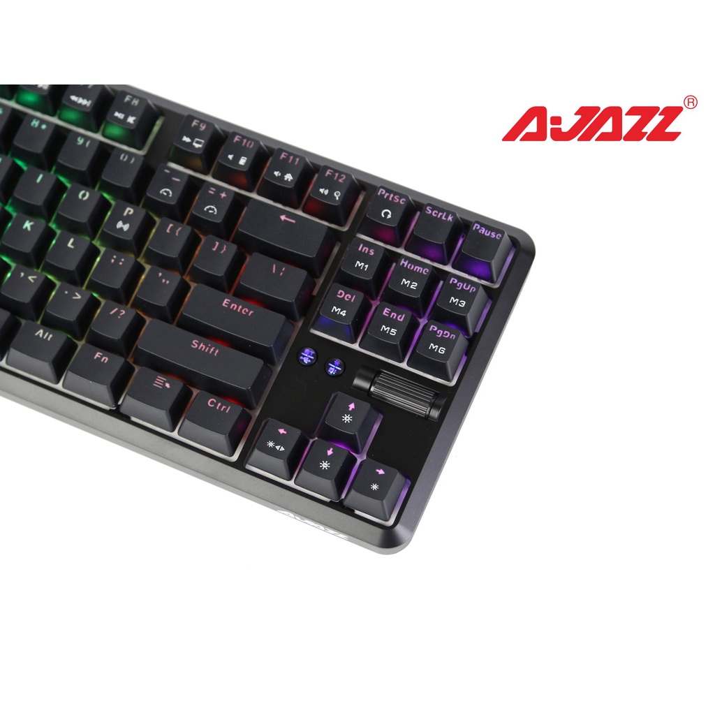 Bàn phím cơ Ajazz K870T Black RGB Bluetooth 5.0 - Hàng chính hãng