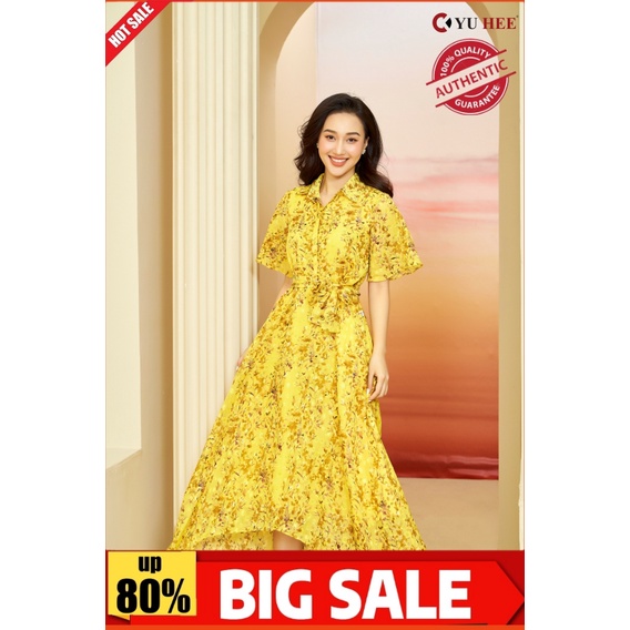 Đầm thiết kế dáng suông sơ mi ;váy maxi 2 lớp cao cấp YuHee