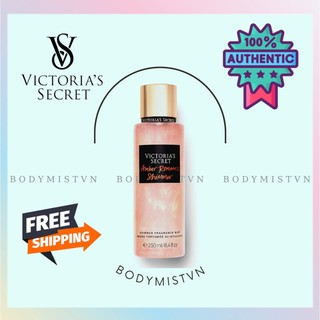 🤎 𝐁𝐨𝐝𝐲𝐦𝐢𝐬𝐭𝐯𝐧 - xịt thơm body victoria’s secret amber romance shimmer new 2019 nhũ lấp lánh 🤎