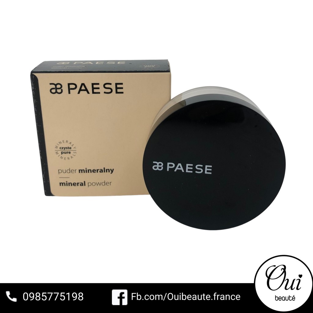 Phấn phủ Paese Mineral Powder, Phấn nền dạng bột mềm mịn 15g Ouibeaute