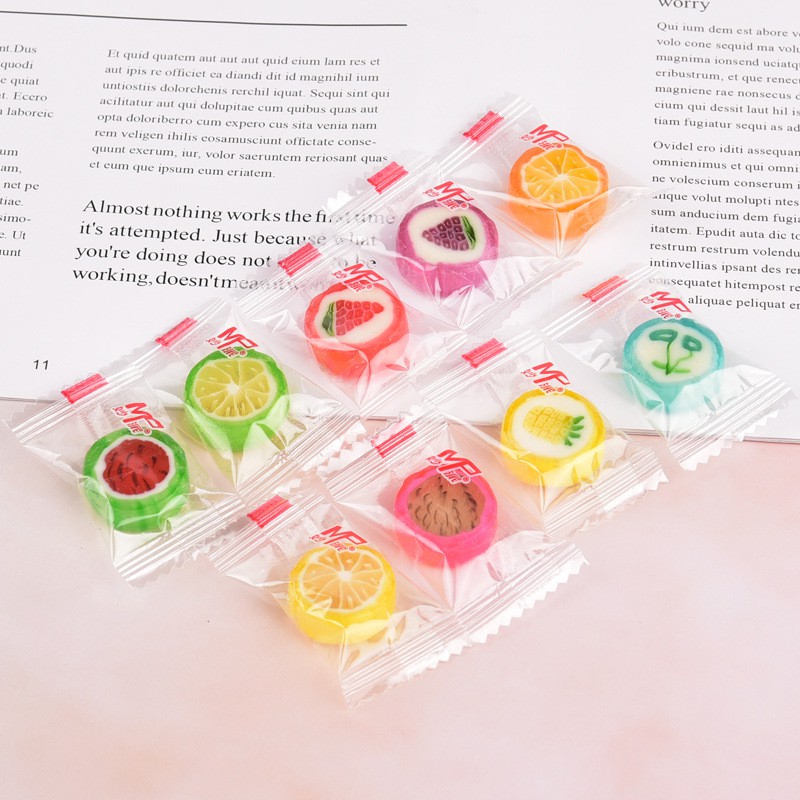 [ Sẵn hàng - Sale ] Combo 1000g Kẹo cứng hương trái cây tạo hình dễ thương và nhiều màu săc