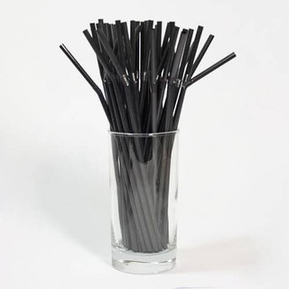 10 gói ống hút nghệ thuật đen
