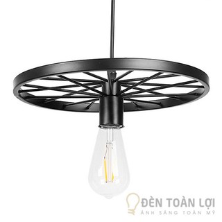 Đèn thả: Mẫu đèn thả hình bánh xe 1 bánh( chưa gồm bóng đèn)